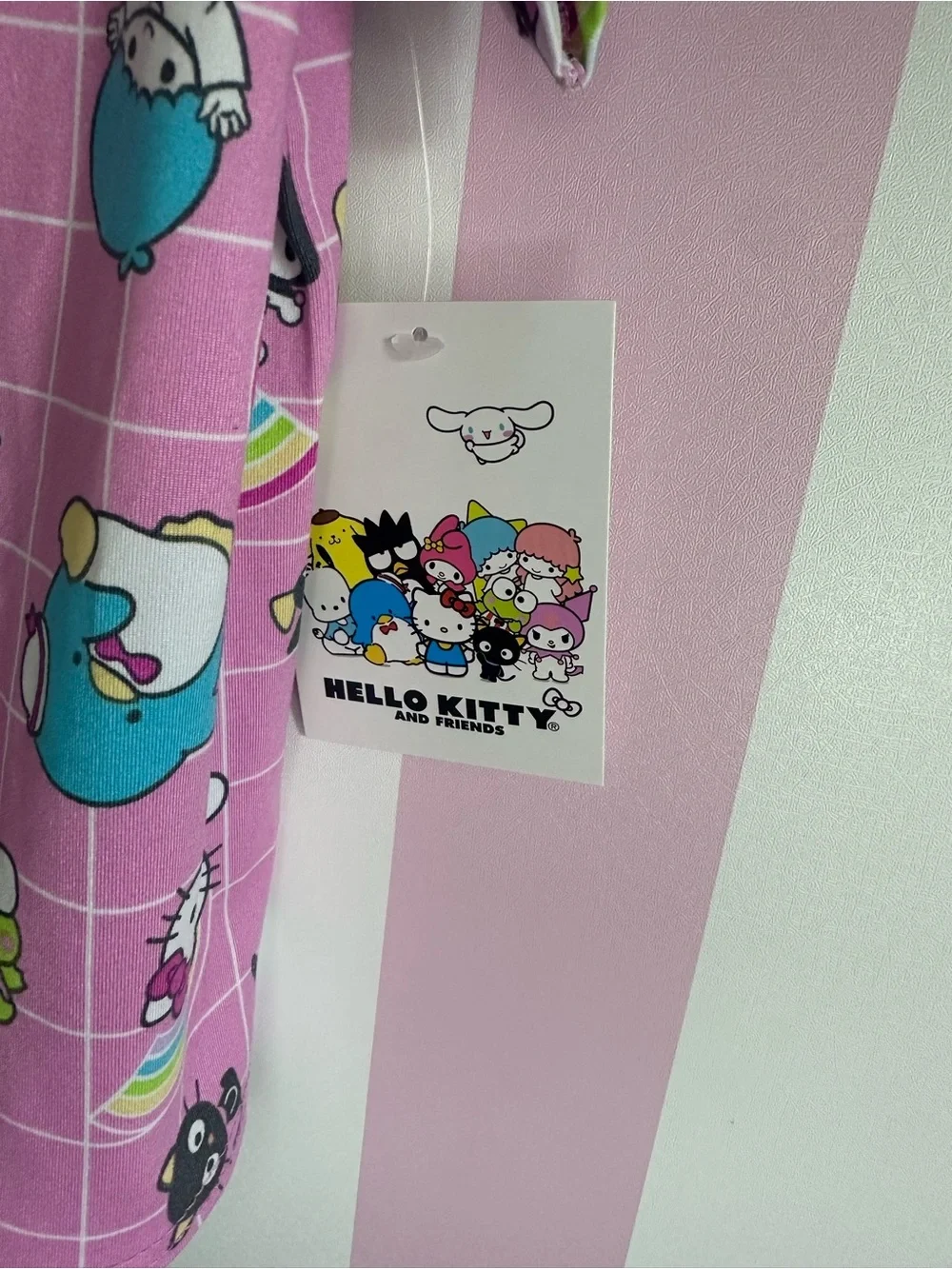 Hello Kitty Pink Rainbow Character Short Pajama Set